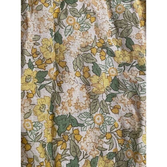 Rachel Zoe Elastic Waist Mini Rayon Ruffled Skirt Yellow Spring Size Medium NEW - Picture 8 of 8